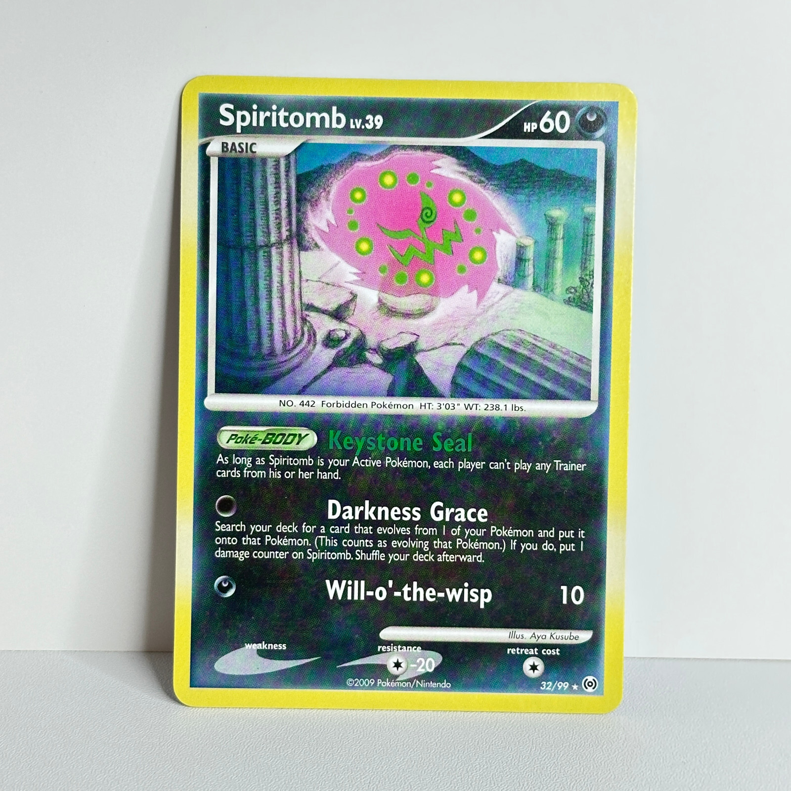Spiritomb LV.39 32/99 Arceus Rare Pokemon TCG LP