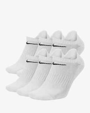 Nike Everyday Cotton Cushioned No Show Socks 6 Pack Mens LARGE 8-12 