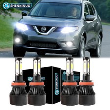 For Nissan Rogue H11 H9 Faros delanteros LED Bombilla alta y baja 6000K Blanco