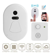 Wireless Doorbell Camera With 2.0MP Night Vision Wide Angle Digital Alarm IR-Cut