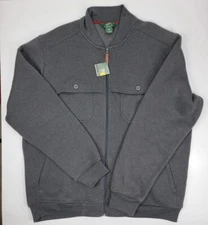 NEW Woolrich Hanover Men's Full Zip Fleece Jacket Chest Pockets Chore Coat XL