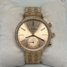 Chaps CHPT3109 Women's Gold Stainless Steel Analog Dial Hybrid Smartwatch HME384