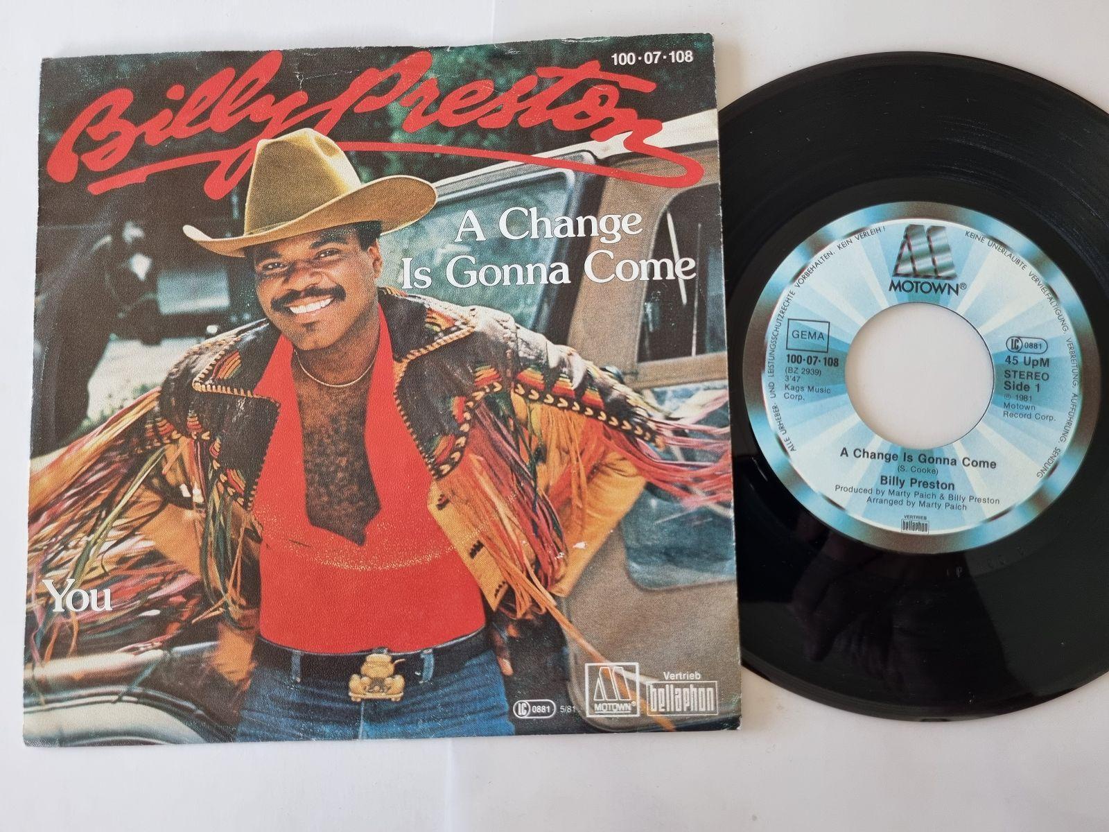 7"" Single Billy Preston - A change is gonna come Vinyl Germany