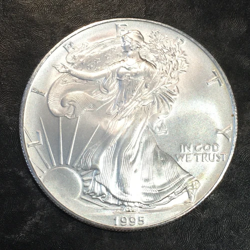 1995 Uncirculated American Silver Eagle US Mint Issue 1oz Pure Silver #N916