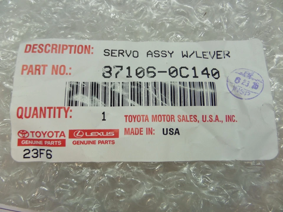 Toyota Tundra Sequoia Aquecimento e A/C Amortecedor Servo Conjunto Original OEM - Imagem 4 de 4