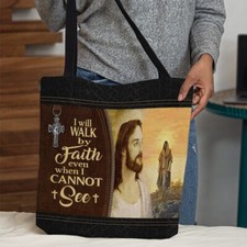 Personalized Faith Of Christian Tote Bag, Jesus Christian Lovers Tote Bag Gift