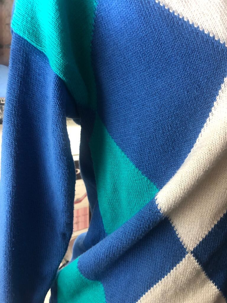 Pendleton Sophisticates vtg diamond pattern Cardi… - image 6