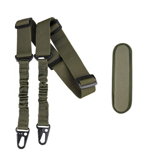 Tactical 2 Point Sling QD Swivel Rifle Adjustable Gun Sling Strap w/ MLOK Swivel - Picture 22 of 36