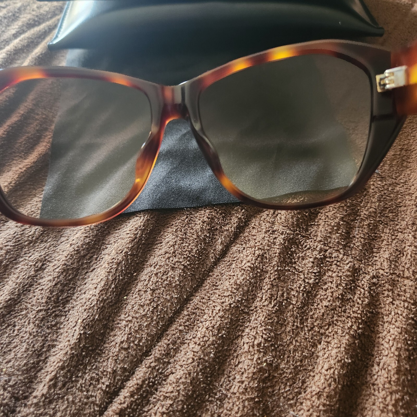 Occhiali da sole SAINT LAURENT YSL SLM8 F 003 avana marrone oro logo 57 mm