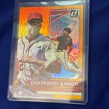 2024 Donruss Diamond Kings Juan Soto Orange Foil SP. 5th Season Lead In Walks