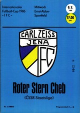 IFC 09.07.1986 FC Carl Zeiss Jena - Roter Stern Cheb, InterToto Cup