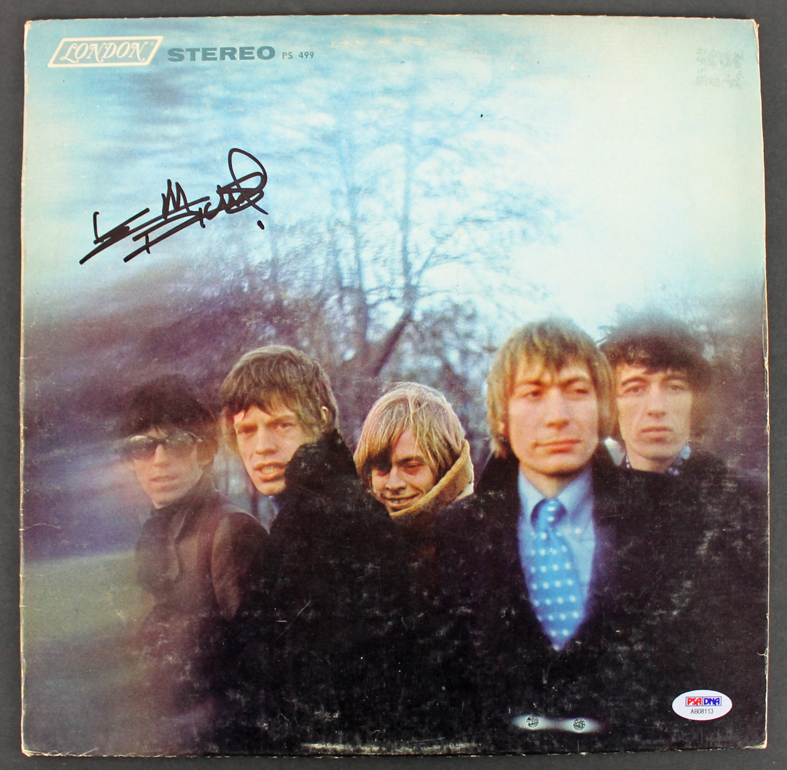 Keith Richards Autographed Signed Album Cover W/ Vinyl Auto Graded Gem 10 PSA/DNA 