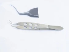 SS PREMIUM GRADE MASKET CAPSULORRHEXIS FORCEPS 12MM LONG SHANK CURVED