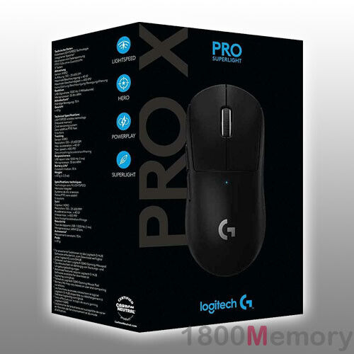 GENUINE Logitech G Pro X Superlight Lightspeed Wireless Gaming Mouse Black - Photo 1 sur 4