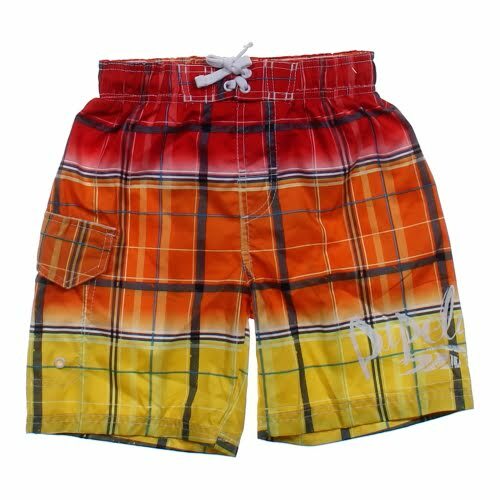 Pipeline Colorful Swim Trunks boys size 7 - Picture 4 of 12