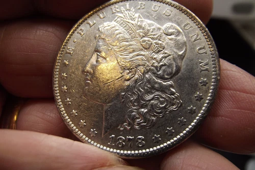 1878-P 7TF Rev of 79 Morgan Silver Dollar  AU Details, scratch