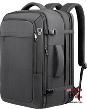 Black XX-Large Black Backpack - Fits 17.3 Laptops - Travel Friendly