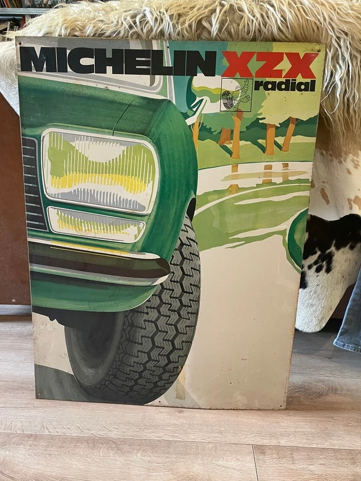 Plaque publicitaire en tôle Michelin XZX Radial deco collection atelier garage - Photo 1/4