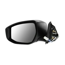 Left Driver Mirror 3 Mounting Hole Black Paint to Match Manual for Nissan