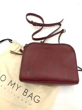 Borsa a tracolla O My Bag vino rosso pelle catena usata donna dal Giappone