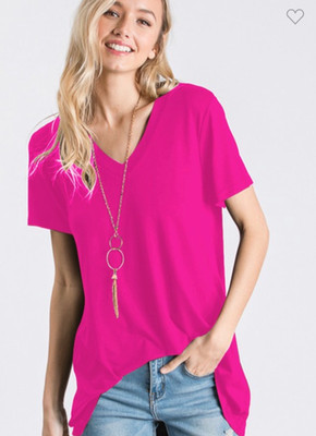 Women's Heimish Amazing Comfort V-Neck Tee - Soft Relaxed Fit Top NWT
