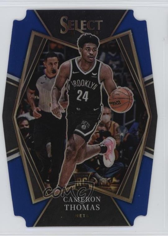 2021 Panini Select Premier Level Blue Prizm Die-Cut 179/249 Cameron Thomas 16n7