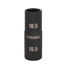 Steelman 1/2 in. Drive 6-Pt Thin-Wall 18.5 x 19.5mm Impact Flip Socket 97025