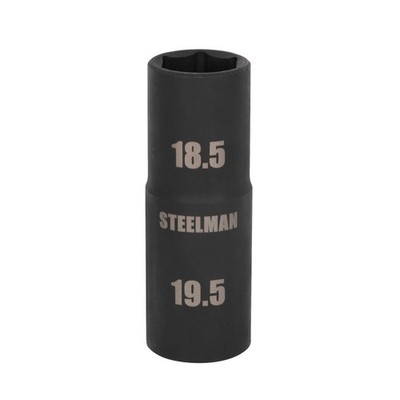 Steelman 1/2 in. Drive 6-Pt Thin-Wall 18.5 x 19.5mm Impact Flip Socket 97025