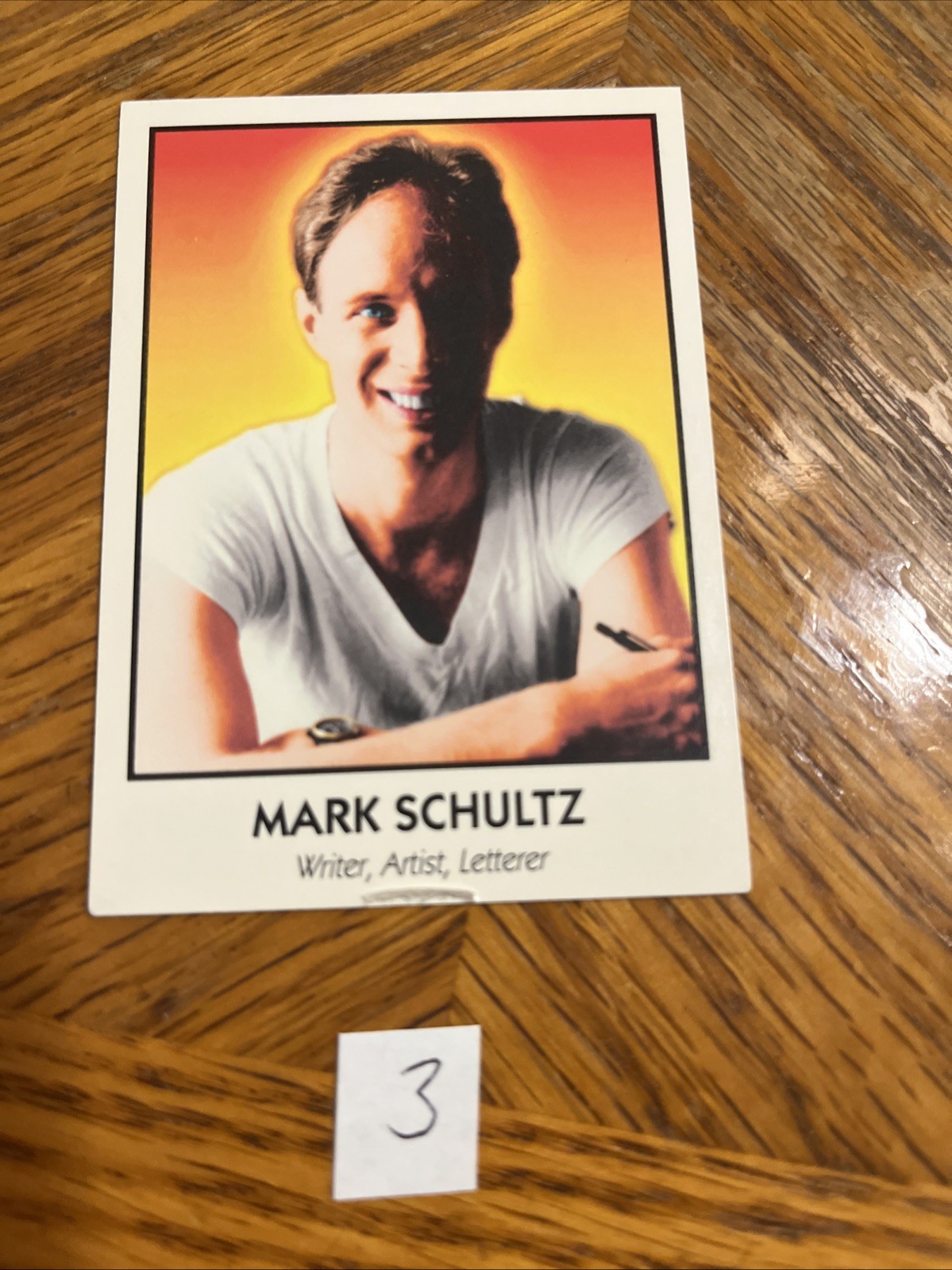 Mark Schultz #88 Famous Comic Book Creators 1992 Eclipse Trading Card