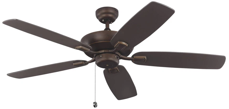 52" Colony Max Plus Roman Bronze Damp Rated Pull Chain Ceiling Fan - Image 3 of 3