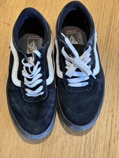 Black & White Suede Vans Size 6