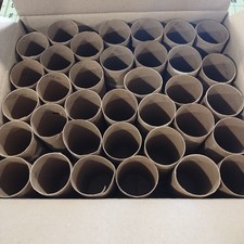 35 Empty Toilet Paper Rolls Cardboard Tubes for Arts/Crafts/School Projects
