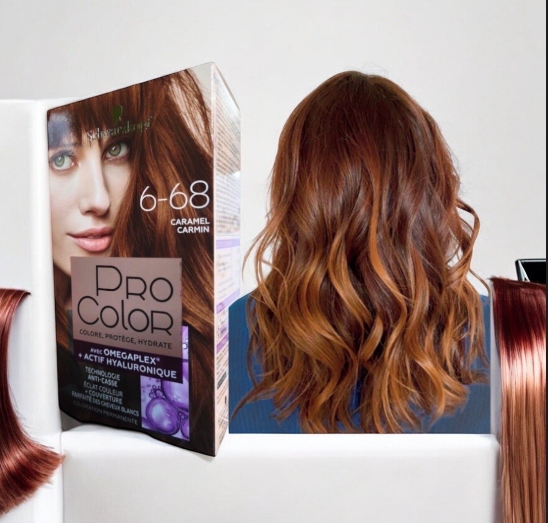 Coloration Schwarzkopf Pro Color 6-68 Carmen Carmin lot de 3