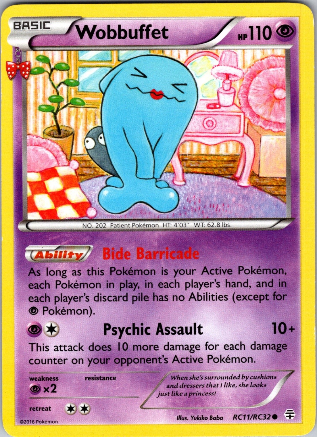 Wobbuffet RC11/RC32 Generations: Radiant Collection Pokemon TCG NM