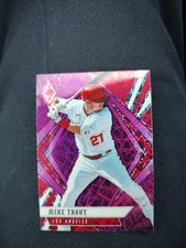 2021 Panini Chronicles - Phoenix Mike Trout #19 Purple Velocity