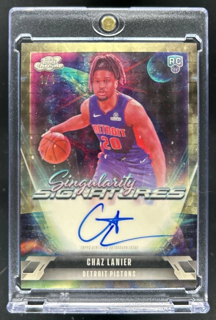2025-26 Topps Cosmic Chrome Chaz Lanier Singularity RC SuperFractor Auto #1/1