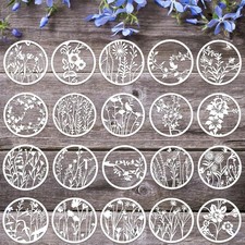 20 Wildflower Stencils for DIY Painting - Reusable Templates for Walls