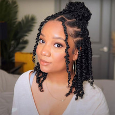 8 Packs Passion Twist Hair 10 Inch Pre-Twisted Passion Twist Crochet Hair