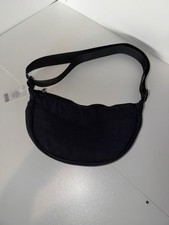 Black Crossbody Sling Bag Adjustable Strap Zipper Pocket New