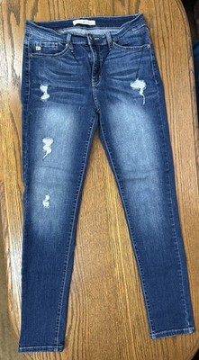 KanCan Los Angeles Women's Jeans Size 9/28, Mid-Rise, Distressed, Skinny Fit