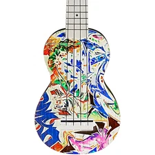 Mahalo Art II Soprano Ukulele With Bag Graffiti Motif