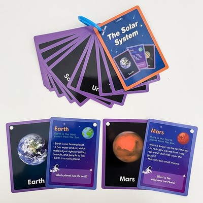 15Pcs Solar System Flash Cards Interactive for Sorting Games Cosplay Daycare