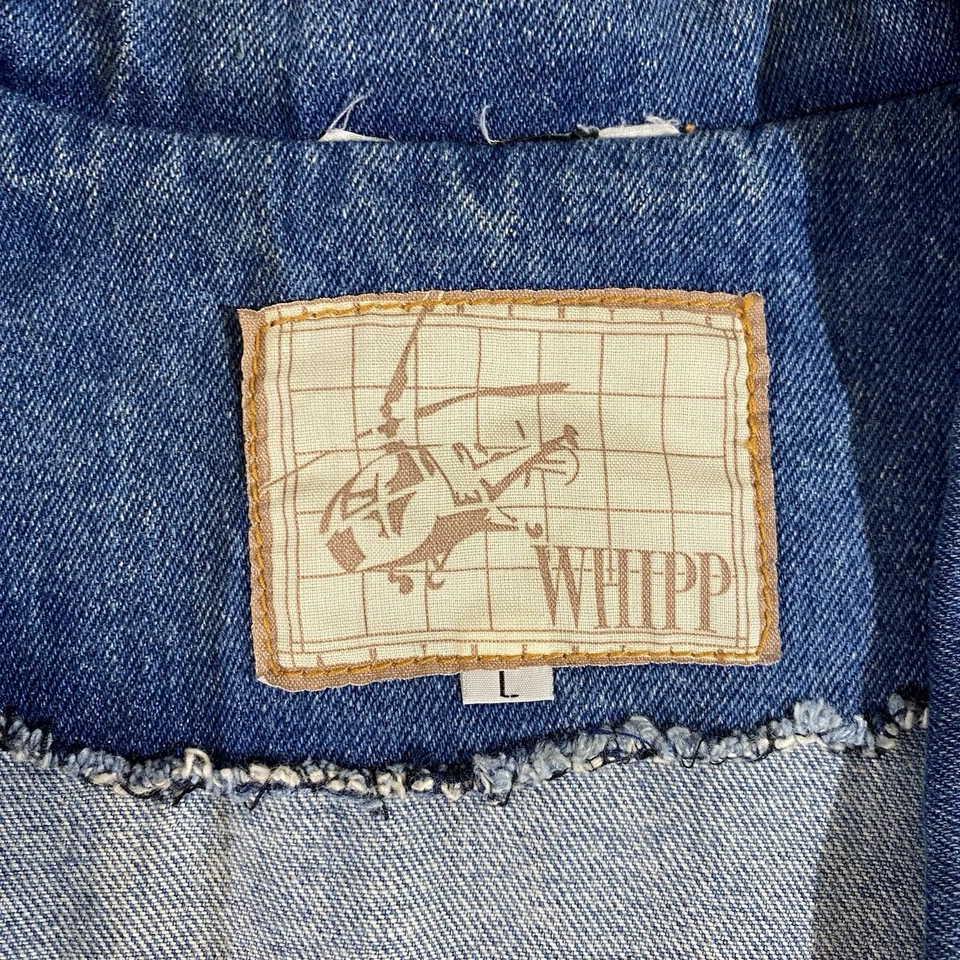 Винтажный 80-х джинсовой ткани кожи кисточки западный стиль куртка женщин размер большой - Изображение 4 из 4