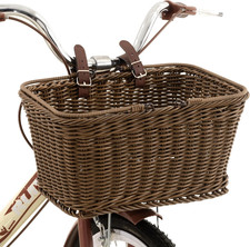 Bike Basket Front for Adult, Wicker Basket for Bike for Women