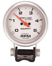 Autometer 3788 Ultra-lite Tachometer Diesel 2-58 5k Rpm Pedestal