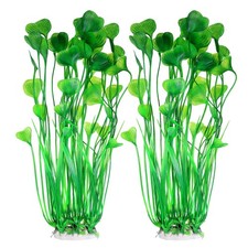 2 Pcs Large Aquarium Plants, 15.7 Inch Plastic Artificial Fish Tank Decorations