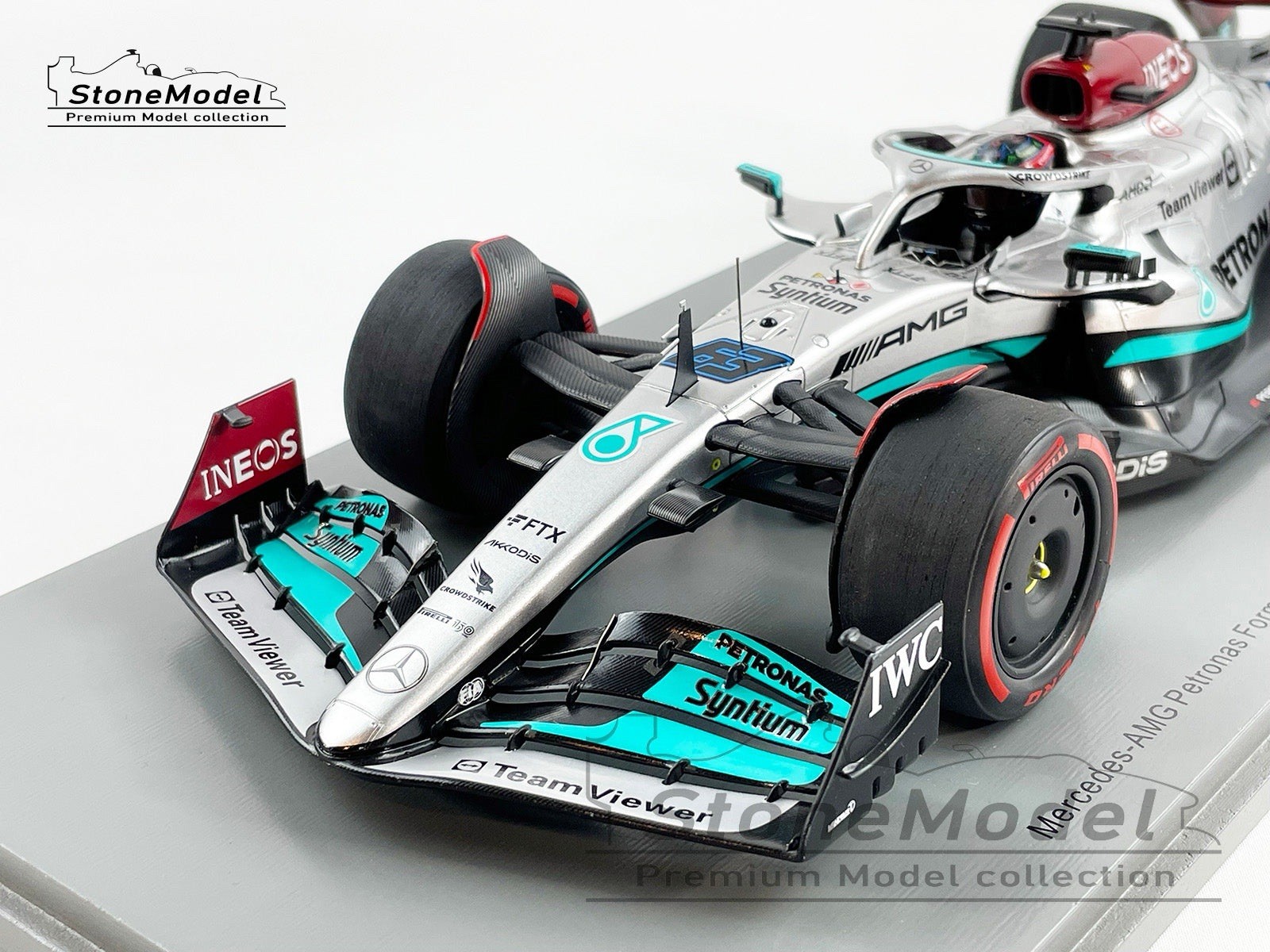 Spark F1 1:18 Scale George Russell Mercedes W13 Bahrain GP 2022 BRAND NEW