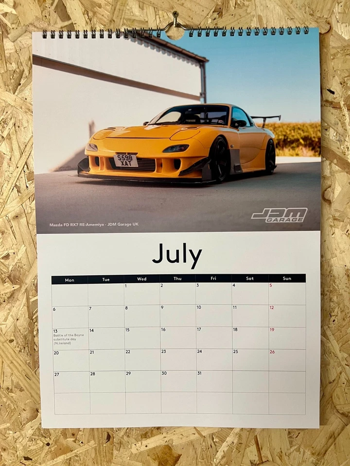 JDM Garage UK 2026 A3 Wall Calendar - Image 4 of 4