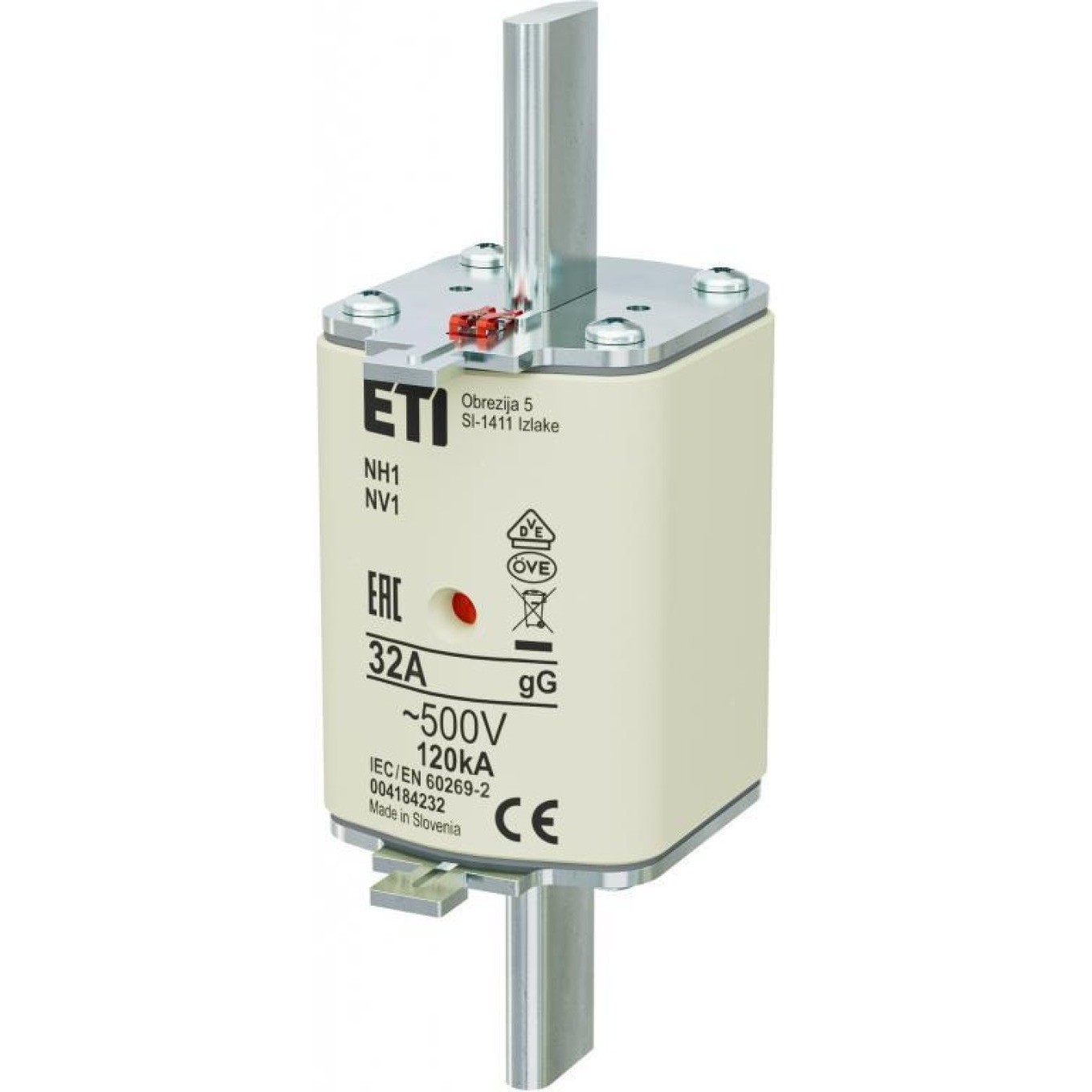 Fuse Block NH1 32A gG 500V 004184232 WT-NH