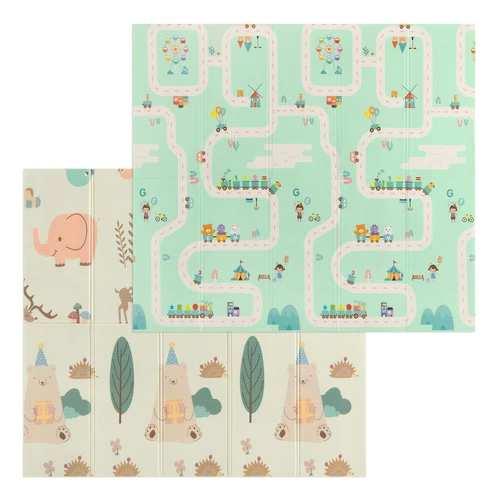 Baby Spielmatte 200x180cm faltbar Kinder Krabbelmatte Boden Matte wasserdicht